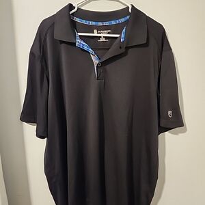 St. Andrews Men's Black Polo Golf Shirt